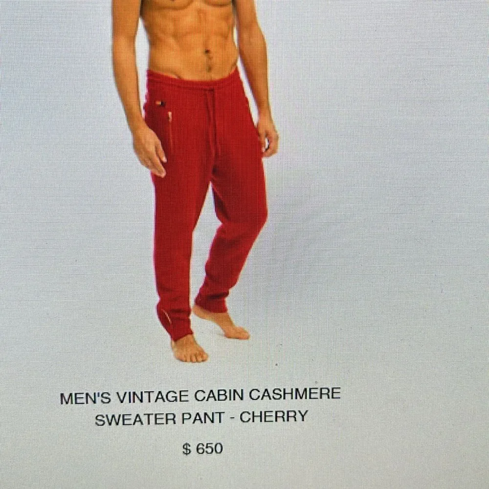Cashmere!AviatorNation🌈CabinCashmereSweater Pant ZipPockets Made in USA